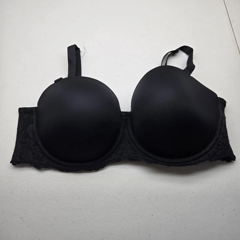 Torrid Women Bra 42DD Black Multi Way Underwired‎ Lace Strap Adjustable
